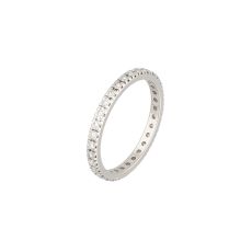 Diamant Memoryring Weißgold 750 Brillanten 0,44 ct.