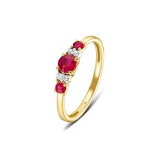 Brillant Rubin Ring Gold 585