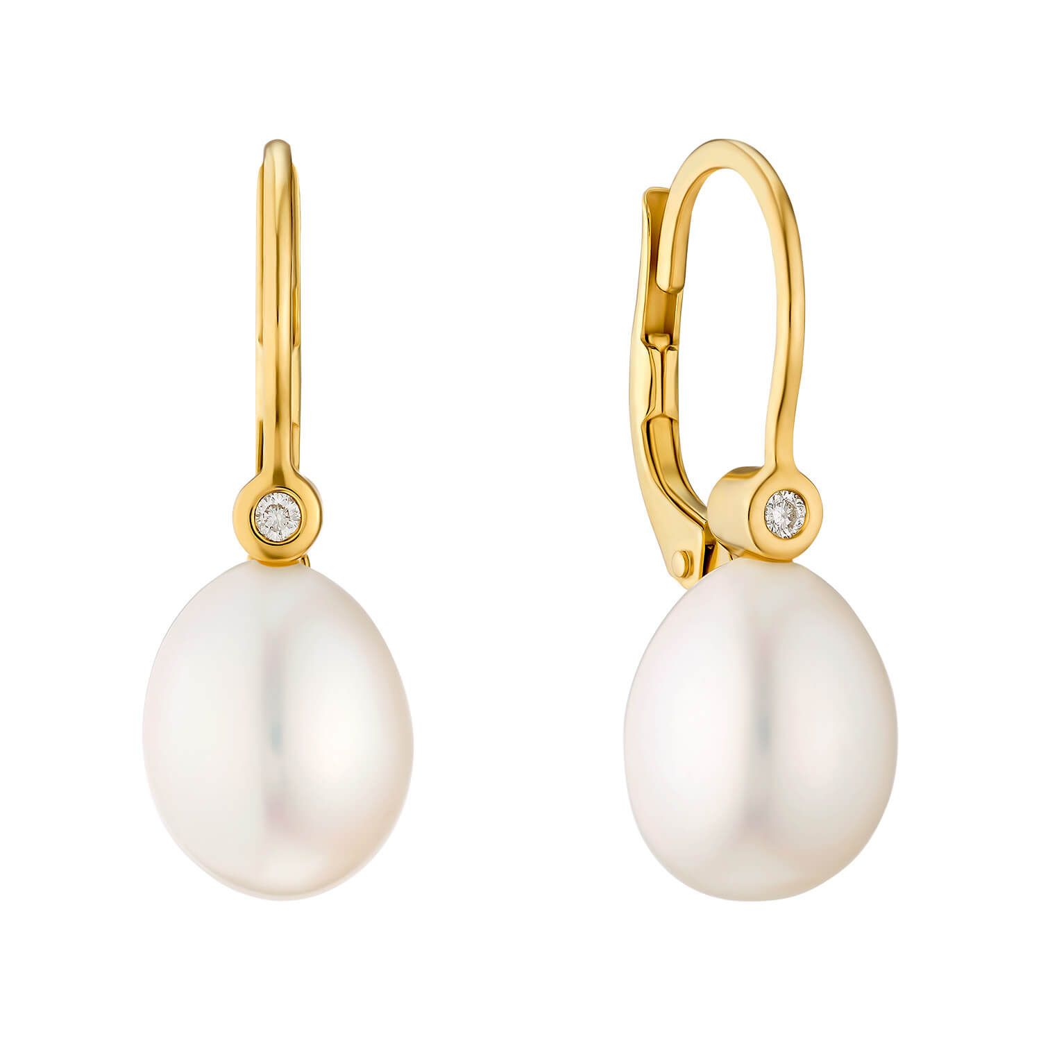 585 | Dorotheum Ohrhänger Gold Juwelier Brillant Perlen