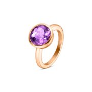 Amethyst Ring  Rosègold 585 "Soft Peach"